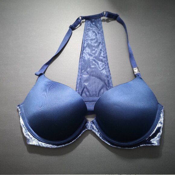 NWT Victoria's Secret Size 36C Navy Front Closure "Very Sexy" Push Up Bra - Picture 1 of 8
